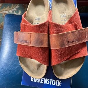 NEW with box, Womens Kyoto Birkenstock in Rust Brown Size 38 N